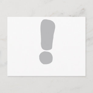 Exclamation mark ! postcard