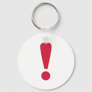 Exclamation point keychain