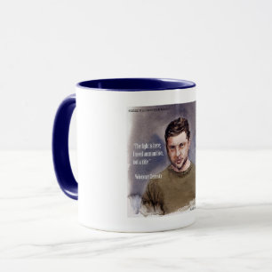 Exclusif Volodymir Zelensky & Quote Coffee Mug