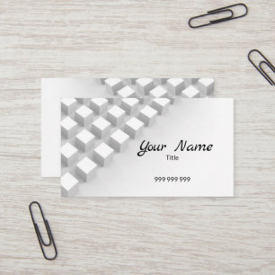 Exclusive 3D modern white Business Card