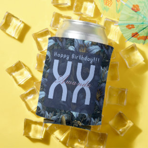 Exclusive Blue Lilies Inspired Girl’S Birthday Can Cooler