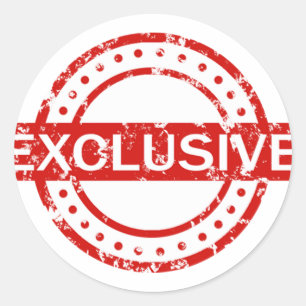 Exclusive Classic Round Sticker, Matte Classic Round Sticker