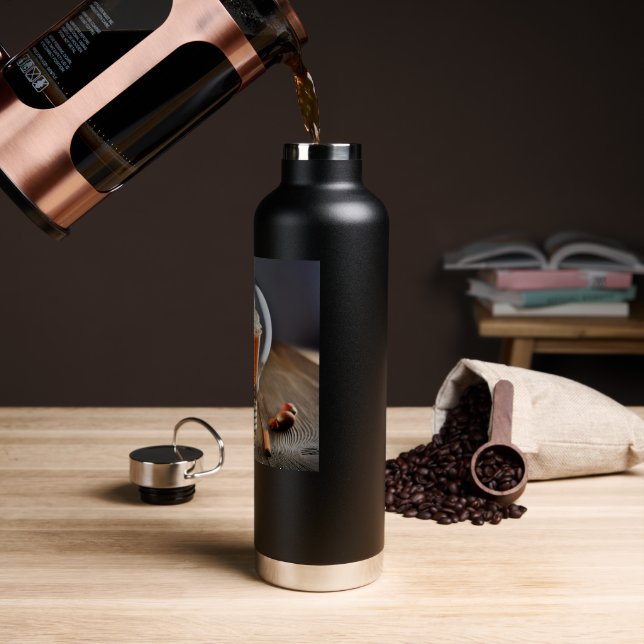 Exclusive Design to Enjoy Life Water Bottle (Coffee)