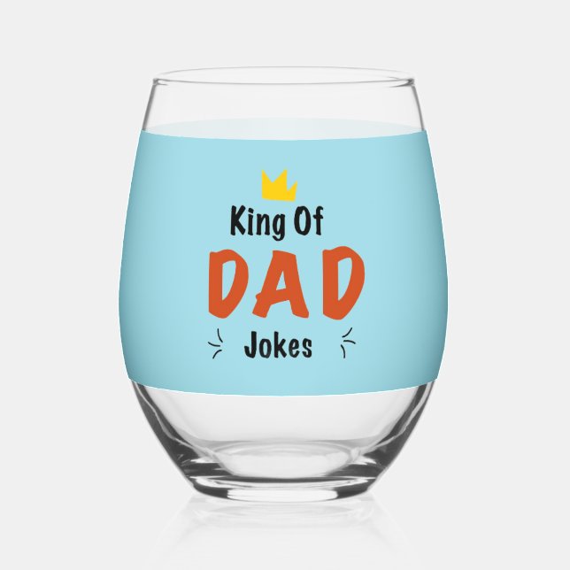 Exclusive Father's Day Collection Stemless Wine Glass (Front)