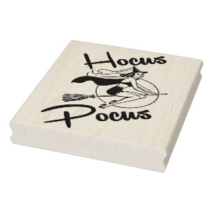 Exclusive Hocus Pocus Retro Witch Rubber Art Stamp