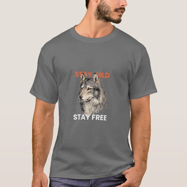 Exclusive Men's Tee with Striking Fox Design (Front)