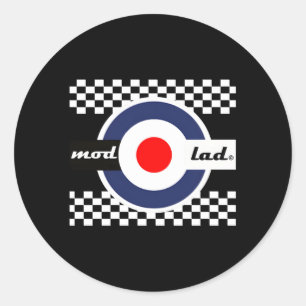 Exclusive Mod Lad Mods Scooter Original Work Classic Round Sticker