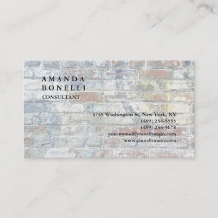 Exclusive Modern Wall Trendy Minimalist Chic Business Card