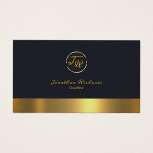 Exclusive Monogram Initial Simple Plain Chauffeur