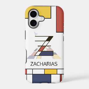 Exclusive Neoplasticism Art Monogram. Letter Z