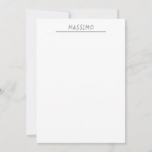 Exclusive Personal Classical Black White Own Name