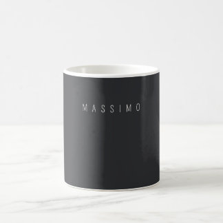 Exclusive Personal Classical Black White Own Name Coffee Mug