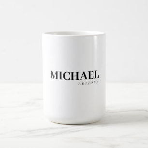 Exclusive Personal Modern Add Name Coffee Mug