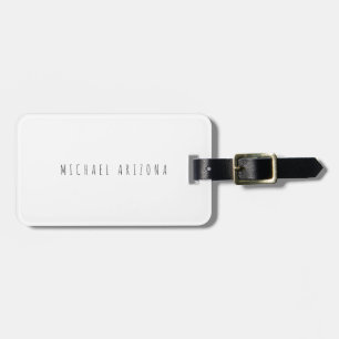 Exclusive Personal Modern Add Name Minimalist Luggage Tag
