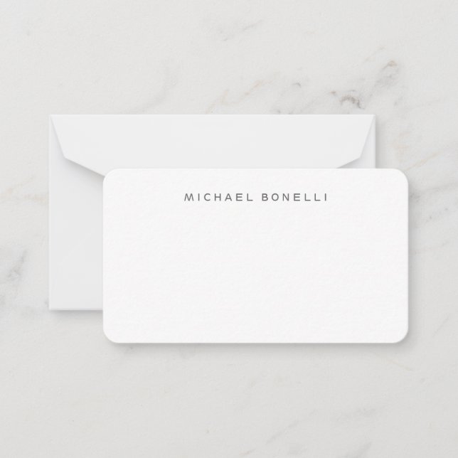 Exclusive Personal Modern Return Address Label Card (Front)