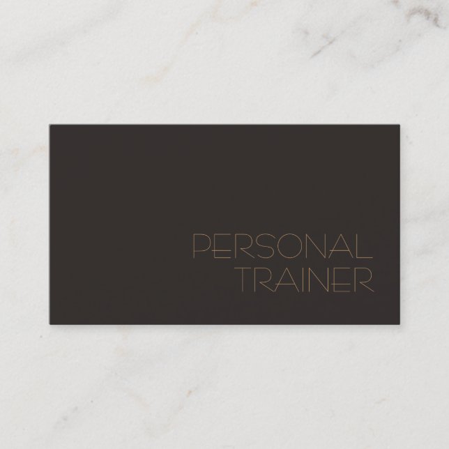 Exclusive Personal Trainer Fitness Sport Business Card (Front)