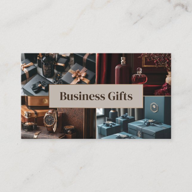 Exclusive Personalised Gifts For Business Partners Business Card (Front)