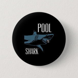 Exclusive Pool Shark Billiards Hustler T Shirt For 2 Inch Round Button