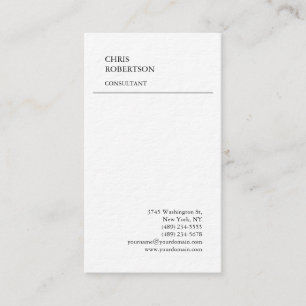 Exclusive Premium Thick Minimalist Plain Business Card