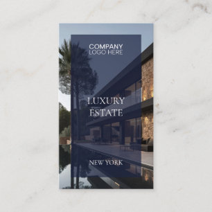 Exclusive Real Estate Property photo professional  Business Card