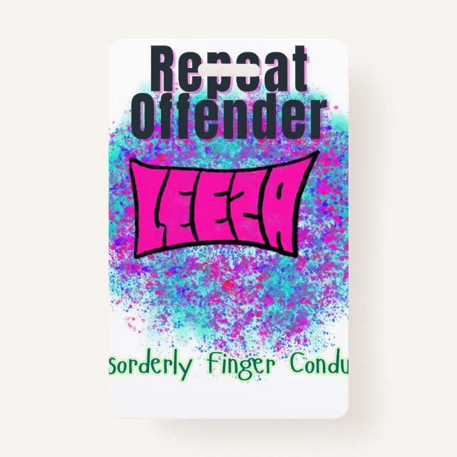 Exclusive Repeat Offender Badge (Back)
