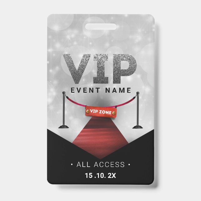 Exclusive VIP Access Event Badge (Front)