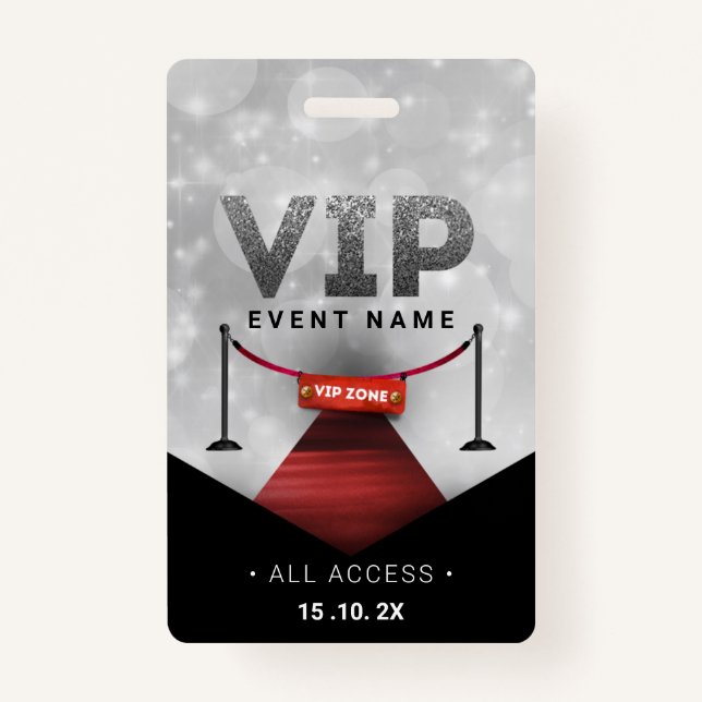Exclusive VIP Access Event Badge (Front)