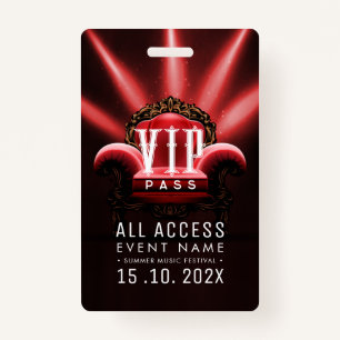 Exclusive VIP Access Event Badge