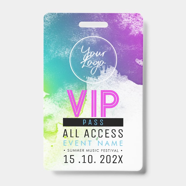 Exclusive VIP Access Event Badge (Front)