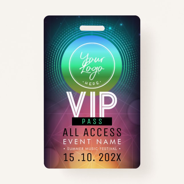 Exclusive VIP Access Event Badge (Front)