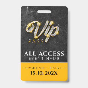 Exclusive VIP Access Event Badge