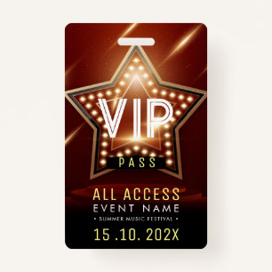 Exclusive VIP Access Event Badge