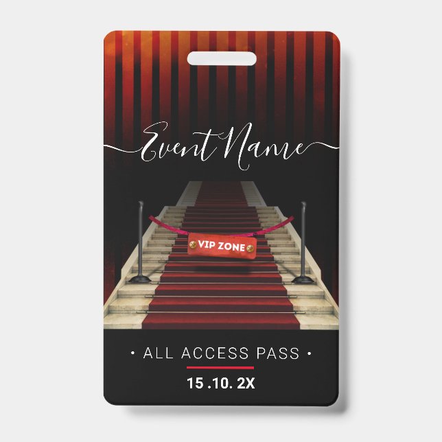 Exclusive VIP Access Event Badge (Front)