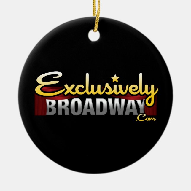 ExclusivelyBroadway.com Ceramic Ornament (Front)