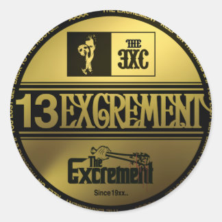 excrement_Sticker Classic Round Sticker