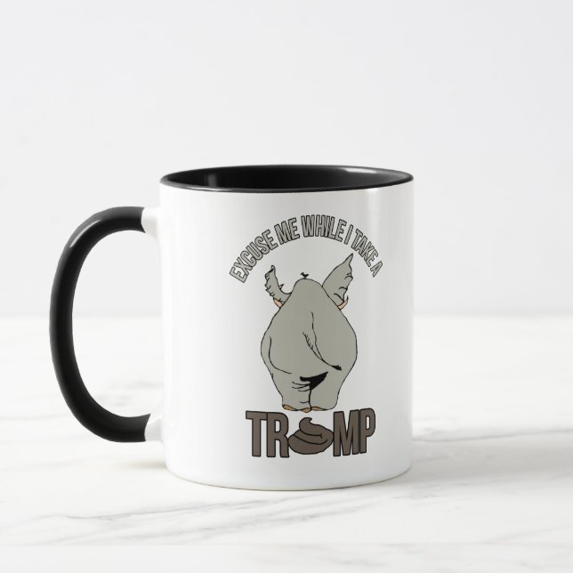 Excuse me while I take a Trump - Anti-Trump - Mug (Left)