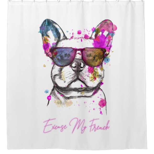 Excuse My French Funny French Bulldog (Front)