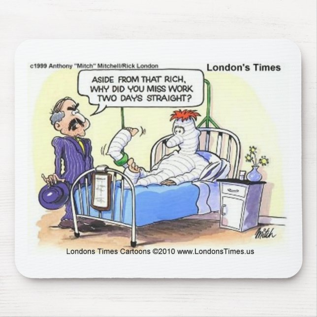 Excuse To Miss Work Funny Tees Cards & Gifts Mouse Pad (Front)