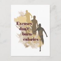 Excuses Calories Inspirational Fitness Quote
