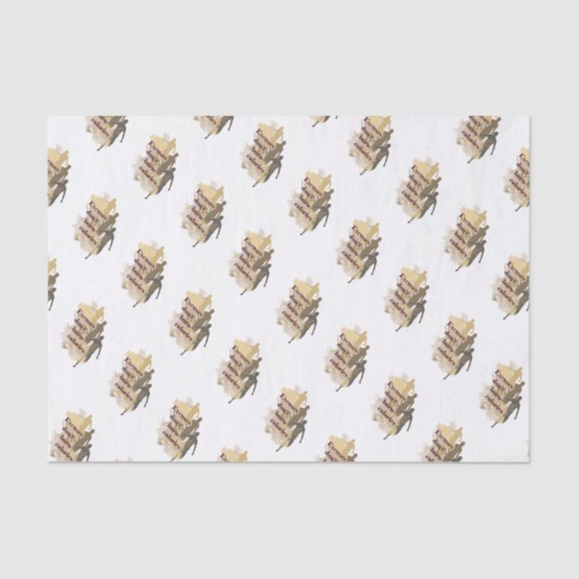 Excuses Calories Inspirational Fitness Quote Tissue Paper (Front)