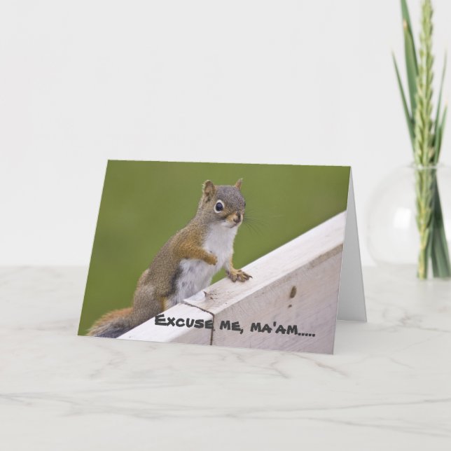 Excusez-moi, ma carte de voeux (Devant)
