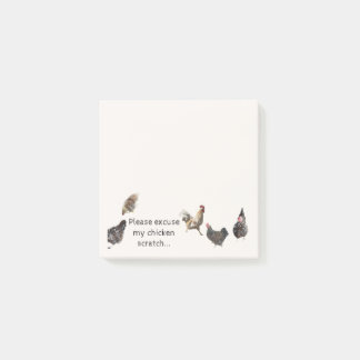 Excusez-moi mes notes post-it sur l'écaillage de p