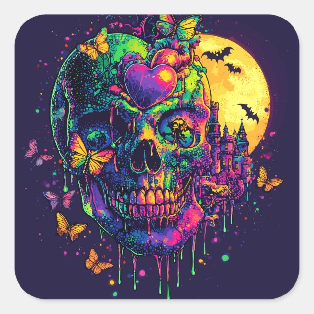 ExDesigner | Customization | Halloween Square Sticker (Front)