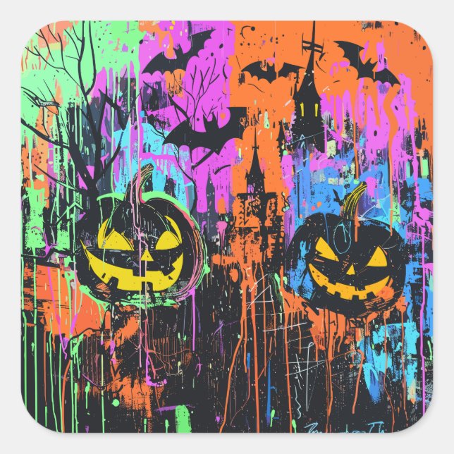 ExDesigner | Customization | Halloween Square Sticker (Front)