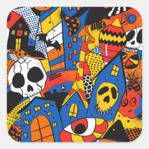 ExDesigner   Customization   Halloween Square Sticker