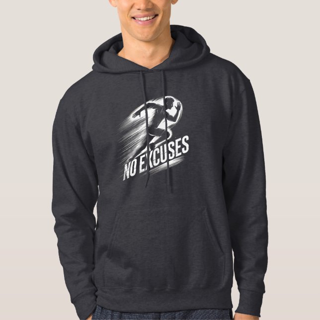 Exécuter avec détermination - Aucun Sweat - shirt  (Devant)