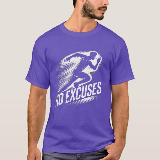 Exécuter avec détermination - Aucun T-Shirt d'exam (Devant)