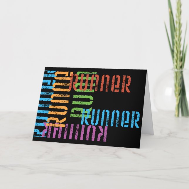 Exécuter la carte à thème Variety Runner (Devant)