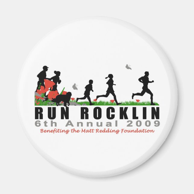 Exécuter Rocklin Magnet (Devant)