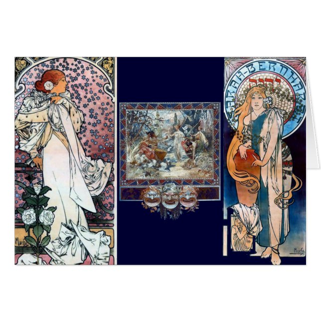Exécution d'art déco de théâtre de Mucha (Devant horizontal)